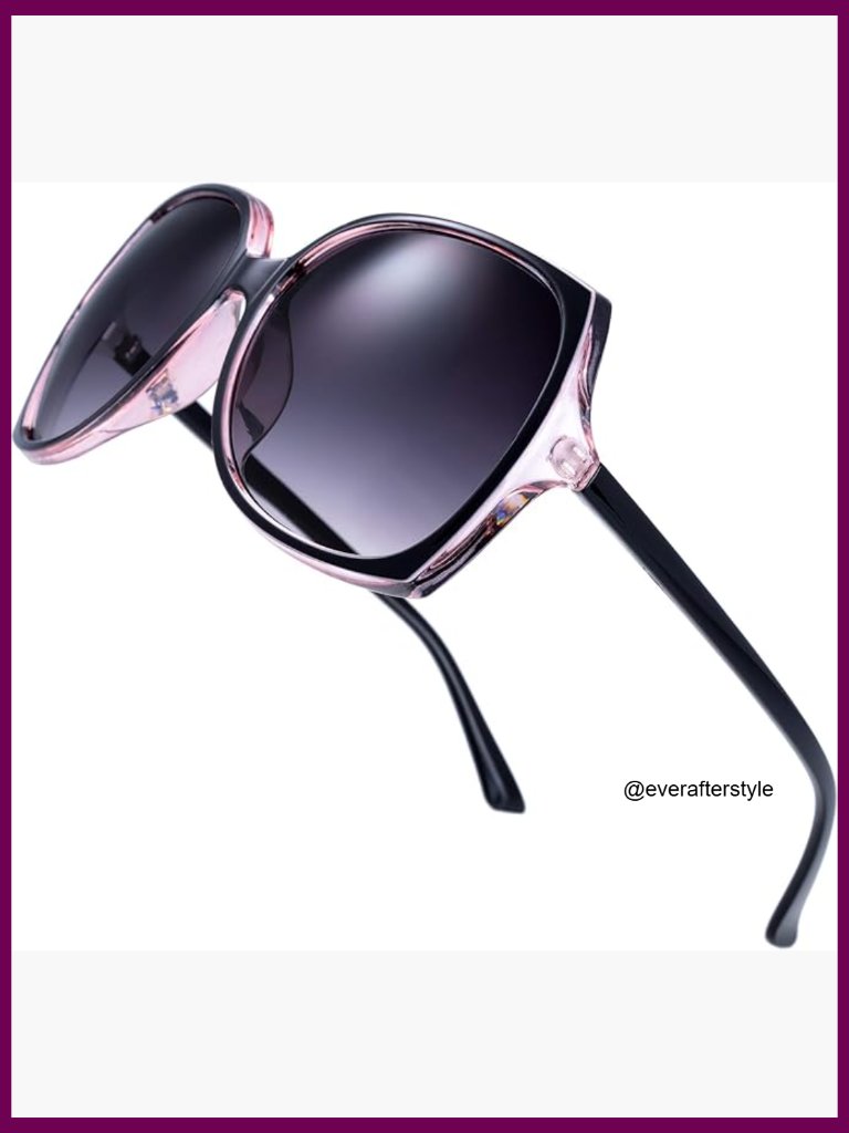 Oversized Square Jackie O Cat Eye Hybrid Butterfly Fashion Sunglasses